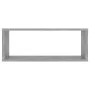 Cube wall shelf 4 pcs engineered wood concrete 60x15x23cm by vidaXL, Shelves and shelves - Ref: Foro24-807146, Price: 50,46 €...