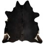 Alfombra de piel de vaca auténtica negro 150x170 cm de vidaXL, Alfombras - Ref: Foro24-284341, Precio: 203,66 €, Descuento: %