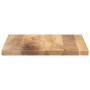 Tablero de mesa cuadrado madera maciza de mango 40x40x3,8 cm