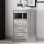 Sonoma graue Sperrholz Kommode 40x50x76 cm von vidaXL, Schließfächer und Lagerschränke - Ref: Foro24-815094, Preis: 72,09 €, ...