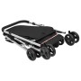 Folding dog stroller black linen fabric 100x49x96 cm by vidaXL, pet strollers - Ref: Foro24-172202, Price: 123,26 €, Discount: %