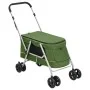 Folding dog stroller green linen fabric 100x49x96 cm by vidaXL, pet strollers - Ref: Foro24-172204, Price: 120,99 €, Discount: %