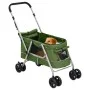 Folding dog stroller green linen fabric 100x49x96 cm by vidaXL, pet strollers - Ref: Foro24-172204, Price: 120,99 €, Discount: %