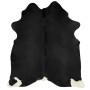 Alfombra de piel de vaca auténtica negro 150x170 cm de vidaXL, Alfombras - Ref: Foro24-284341, Precio: 203,66 €, Descuento: %