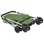 Folding dog stroller green linen fabric 100x49x96 cm by vidaXL, pet strollers - Ref: Foro24-172204, Price: 120,99 €, Discount: %