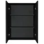 Glänzend schwarzer MDF-Badezimmerspiegelschrank 60x15x75 cm von vidaXL, Badezimmerwaschtische - Ref: Foro24-331524, Preis: 14...