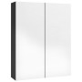 Armario de espejo de baño MDF negro brillante 60x15x75 cm de vidaXL, Tocadores de baño - Ref: Foro24-331524, Precio: 158,70 €