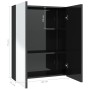 Armario de espejo de baño MDF negro brillante 60x15x75 cm de vidaXL, Tocadores de baño - Ref: Foro24-331524, Precio: 158,70 €