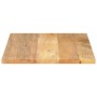 Tablero de mesa rectangular madera maciza mango 90x70x3,8 cm