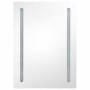 Mueble de baño con espejo LED 50x13x70 cm