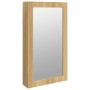 Espejo con joyero y luces LED para pared