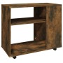 Mesa auxiliar madera contrachapada roble ahumado 70x35x55 cm de vidaXL, Mesas auxiliares - Ref: Foro24-815105, Precio: 48,59 ...
