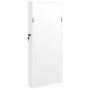 Espejo con joyero y luces LED para pared blanco