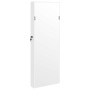Espejo con joyero y luces LED para pared blanco