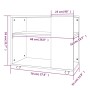 Mesa auxiliar madera contrachapada roble ahumado 70x35x55 cm de vidaXL, Mesas auxiliares - Ref: Foro24-815105, Precio: 48,59 ...