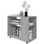 Mesa auxiliar madera contrachapada gris Sonoma 70x35x55 cm de vidaXL, Mesas auxiliares - Ref: Foro24-815106, Precio: 49,53 €,...