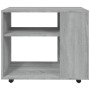 Mesa auxiliar madera contrachapada gris Sonoma 70x35x55 cm de vidaXL, Mesas auxiliares - Ref: Foro24-815106, Precio: 49,53 €,...