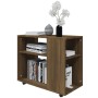 Side table made of brown oak plywood, measuring 70x35x55 cm. by vidaXL, Side tables - Ref: Foro24-815107, Price: 50,44 €, Dis...