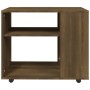 Side table made of brown oak plywood, measuring 70x35x55 cm. by vidaXL, Side tables - Ref: Foro24-815107, Price: 50,44 €, Dis...