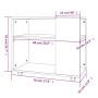 Side table made of brown oak plywood, measuring 70x35x55 cm. by vidaXL, Side tables - Ref: Foro24-815107, Price: 50,44 €, Dis...