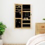 Espejo con joyero y luces LED para pared