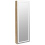 Espejo con joyero y luces LED para pared