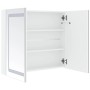Mueble de baño con espejo LED 80x12,2x68 cm