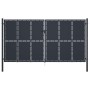Anthrazitgraues Gartentor aus Stahl 400x175 cm von vidaXL, Gartentore - Ref: Foro24-144533, Preis: 942,66 €, Rabatt: %