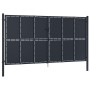 Anthrazitgraues Gartentor aus Stahl 400x175 cm von vidaXL, Gartentore - Ref: Foro24-144533, Preis: 942,66 €, Rabatt: %