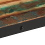 Mesa de centro con ruedas madera maciza reciclada 100x55x26 cm