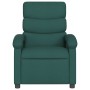 Sillón reclinable de tela verde oscuro