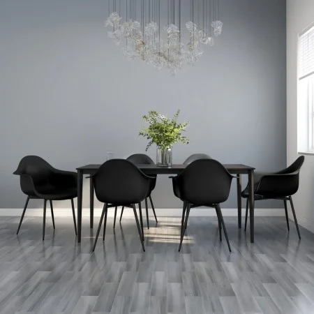 Sillas de comedor 6 unidades negras PP de vidaXL, Sillas de comedor - Ref: Foro24-3082357, Precio: 350,73 €, Descuento: %