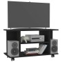 TV-Möbel mit Rädern Holzwerkstoff schwarz 80x40x45 cm von vidaXL, TV-Möbel - Ref: Foro24-800190, Preis: 58,03 €, Rabatt: %