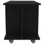 TV stand with wheels, engineered wood, black, 80x40x45 cm by vidaXL, TV Furniture - Ref: Foro24-800190, Price: 56,94 €, Disco...
