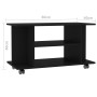 TV-Möbel mit Rädern Holzwerkstoff schwarz 80x40x45 cm von vidaXL, TV-Möbel - Ref: Foro24-800190, Preis: 58,03 €, Rabatt: %