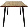 Mesa de comedor madera maciza de acacia 150x90x75 cm