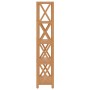Estantería de 5 niveles madera maciza de roble 80x30x146 cm