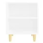 Bedside tables white solid wood legs 2 pcs 40x30x50 cm by vidaXL, Nightstands - Ref: Foro24-805780, Price: 49,67 €, Discount: %