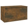 Aufbewahrungskoffer aus geräuchertem Eichensperrholz, 84 x 42 x 46 cm von vidaXL, Spielzeugkisten - Ref: Foro24-815192, Preis...