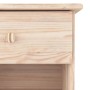 Mesita de noche ALTA madera maciza de pino 41x35x41 cm