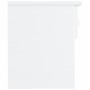 Mesita de noche ALTA madera maciza de pino blanco 41x35x41 cm
