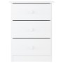 Mesita de noche ALTA madera maciza de pino blanco 41x35x55,5 cm