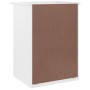 Mesita de noche ALTA madera maciza de pino blanco 41x35x55,5 cm