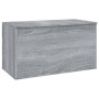 Plywood gray Sonoma storage chest 84x42x46 cm by vidaXL, Toy chests - Ref: Foro24-815193, Price: 61,20 €, Discount: %