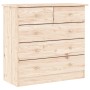 Cómoda ALTA madera maciza pino 77x35x73 cm