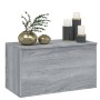 Plywood gray Sonoma storage chest 84x42x46 cm by vidaXL, Toy chests - Ref: Foro24-815193, Price: 61,20 €, Discount: %