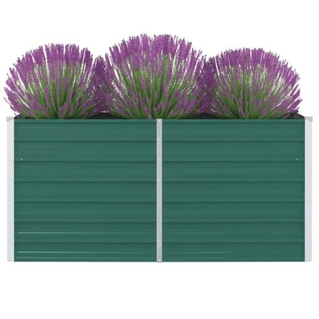 Erhöhtes Pflanzgefäß aus grünem verzinktem Stahl 160x80x77cm von vidaXL, Töpfe und Pflanzgefäße - Ref: Foro24-47010, Preis: 7...