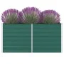 Elevated green galvanized steel planter 160x80x77cm by vidaXL, Pots and planters - Ref: Foro24-47010, Price: 73,77 €, Discoun...
