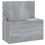 Plywood gray Sonoma storage chest 84x42x46 cm by vidaXL, Toy chests - Ref: Foro24-815193, Price: 61,20 €, Discount: %