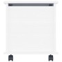 Baúl almacenaje ruedas ALTA madera maciza blanco 73x39,5x43 cm